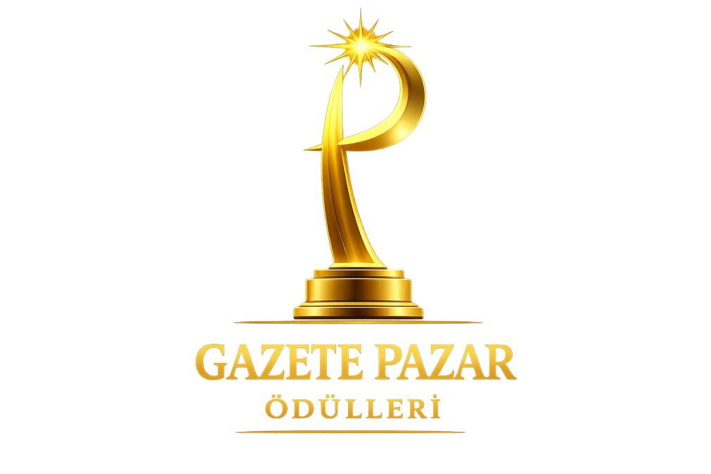 Vector logo reading Gazte Pazar Ödülleri in gold with laurel emblem, transparent background